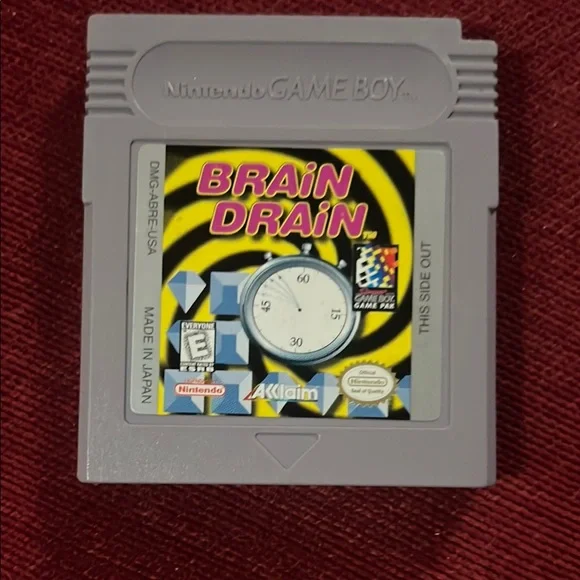 Nintendo Game Boy Brain Drain Cartridge - Gray - Picture 1 of 1